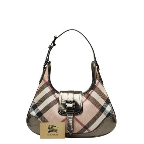 burberry product number 11638682|Burberry Nova Check Canvas Shoulder Bag (Pre.